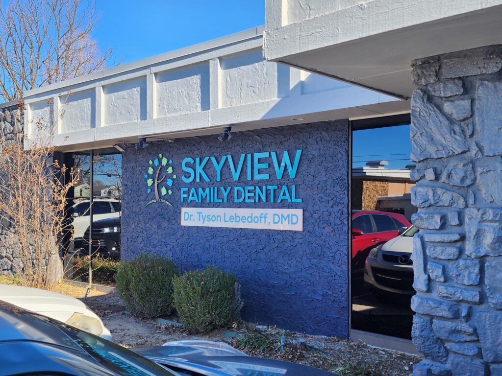building exterior of skyview family dental